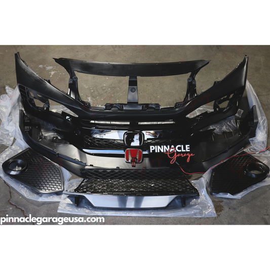 2016-2021 HONDA CIVIC 10th-Gen Type-R Style Front Bumper Conversion