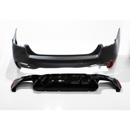 2018-2020 BMW 5 Series Rear F90 M5 Style Bumper Cover Conversion w/ Rear Diffuser