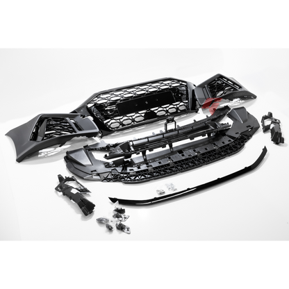 2021+ Audi A3, S3 Front RS3 Style Bumper Cover Conversion w/ Front Grille