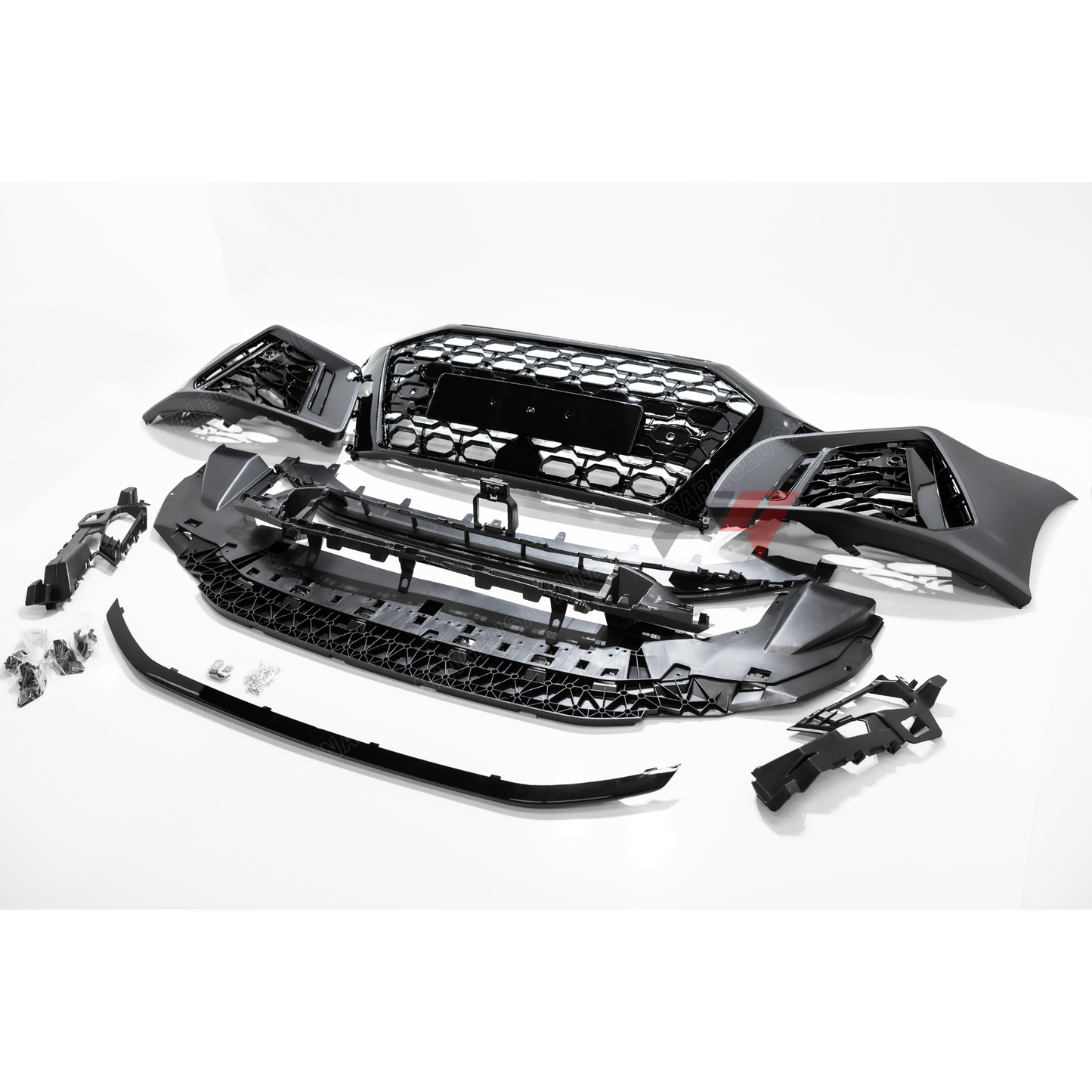 2021+ Audi A3, S3 Front RS3 Style Bumper Cover Conversion w/ Front Grille