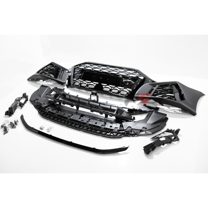 2021+ Audi A3, S3 Front RS3 Style Bumper Cover Conversion w/ Front Grille