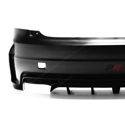 2006-2013 LEXUS PG STYLE V1 IS250, IS350 Rear Bumper Cover w/ Mufflers & 3rd Brake Light