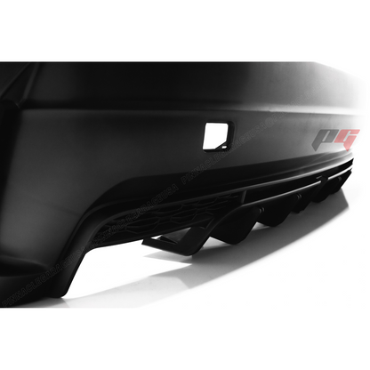 2006-2013 LEXUS PG STYLE V1 IS250, IS350 Rear Bumper Cover w/ Mufflers & 3rd Brake Light