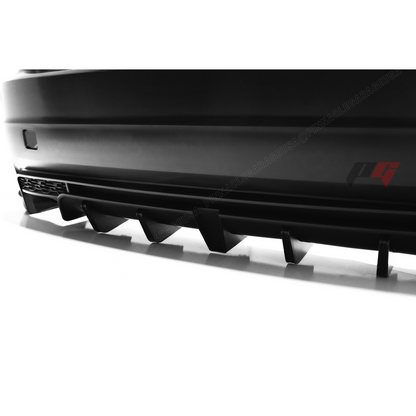 2006-2013 LEXUS PG STYLE V1 IS250, IS350 Rear Bumper Cover w/ Mufflers & 3rd Brake Light