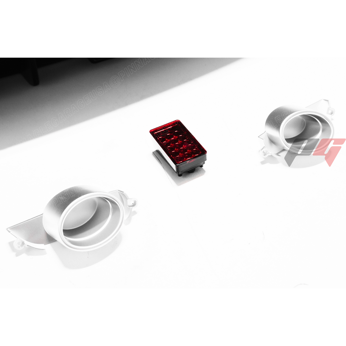 2006-2013 LEXUS PG STYLE V2 IS250, IS350 Rear Bumper Cover w/ Mufflers & 3rd Brake Light