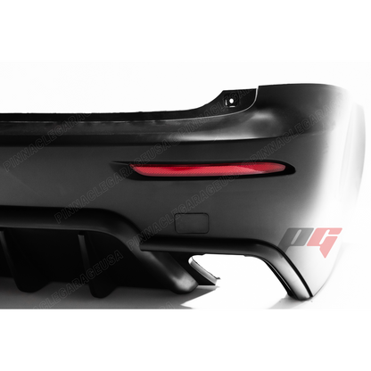 2006-2013 LEXUS PG STYLE V2 IS250, IS350 Rear Bumper Cover w/ Mufflers & 3rd Brake Light