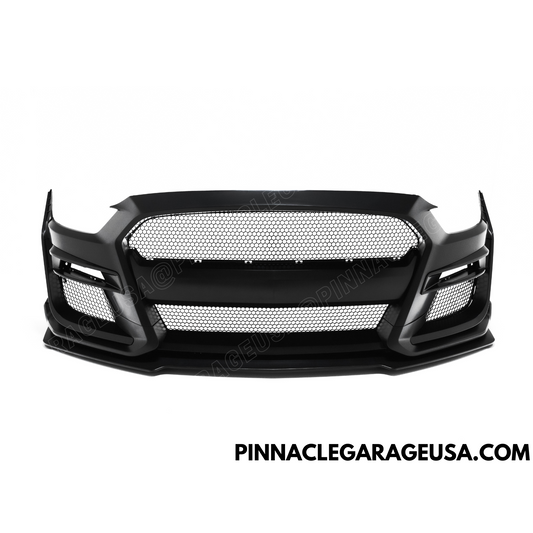 2015-2017 Ford Mustang GT500 Style Front Bumper w/ Lip Conversion Kit