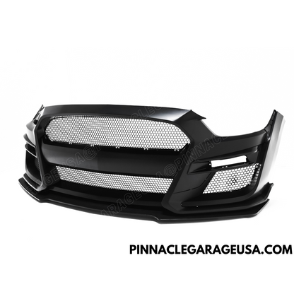 2015-2017 Ford Mustang GT500 Style Front Bumper w/ Lip Conversion Kit