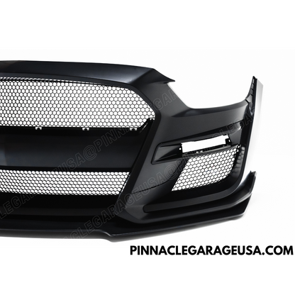2015-2017 Ford Mustang GT500 Style Front Bumper w/ Lip Conversion Kit