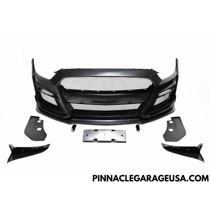 2015-2017 Ford Mustang GT500 Style Front Bumper w/ Lip Conversion Kit