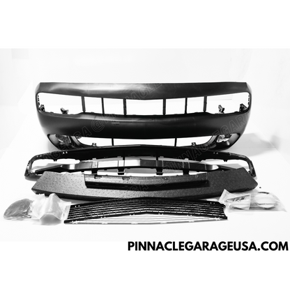 2010-2014 Dodge Challenger SRT-8 Hellcat Style Front Bumper Cover Conversion