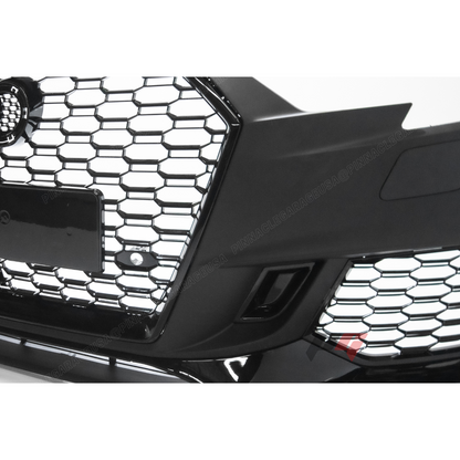2017-2020 Audi A3, S3 Front RS3 Style Bumper Cover Conversion w/ Front Grille