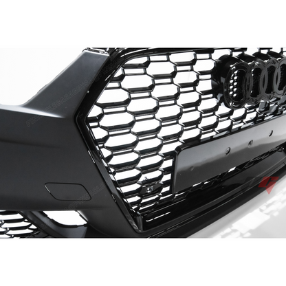 2017-2020 Audi A3, S3 Front RS3 Style Bumper Cover Conversion w/ Front Grille