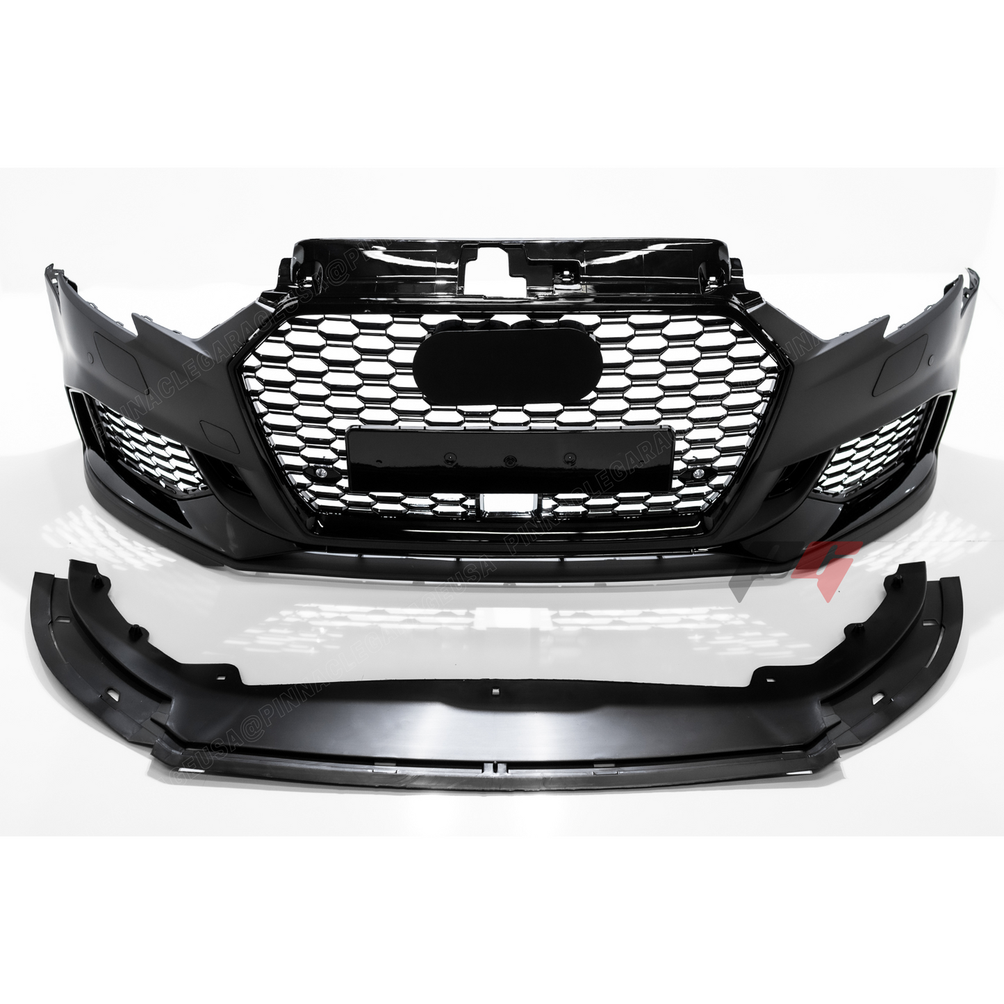 2017-2020 Audi A3, S3 Front RS4 Style Bumper Cover Conversion w/ Front Grille