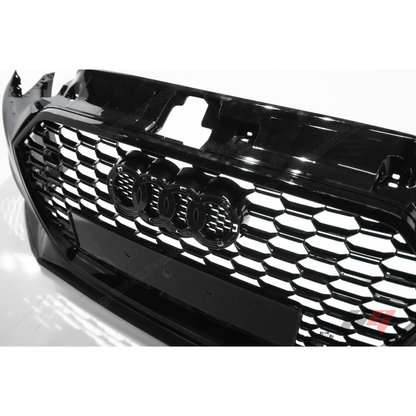 2017-2020 Audi A3, S3 Front RS4 Style Bumper Cover Conversion w/ Front Grille