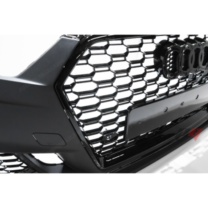 2017-2020 Audi A3, S3 Front RS4 Style Bumper Cover Conversion w/ Front Grille