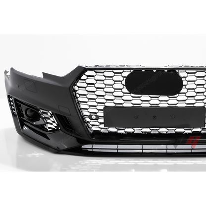 2017-2019 Audi A4, S4 Front RS4 Style Bumper Cover Conversion w/ Front Grille