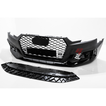 2017-2019 Audi A4, S4 Front RS4 Style Bumper Cover Conversion w/ Front Grille