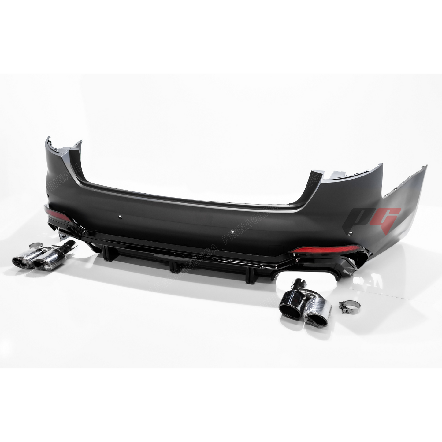 2017-2019 Audi A4, S4 Rear RS4 Style Bumper Cover Conversion w/ Rear Diffuser & Quad Exhaust Tips