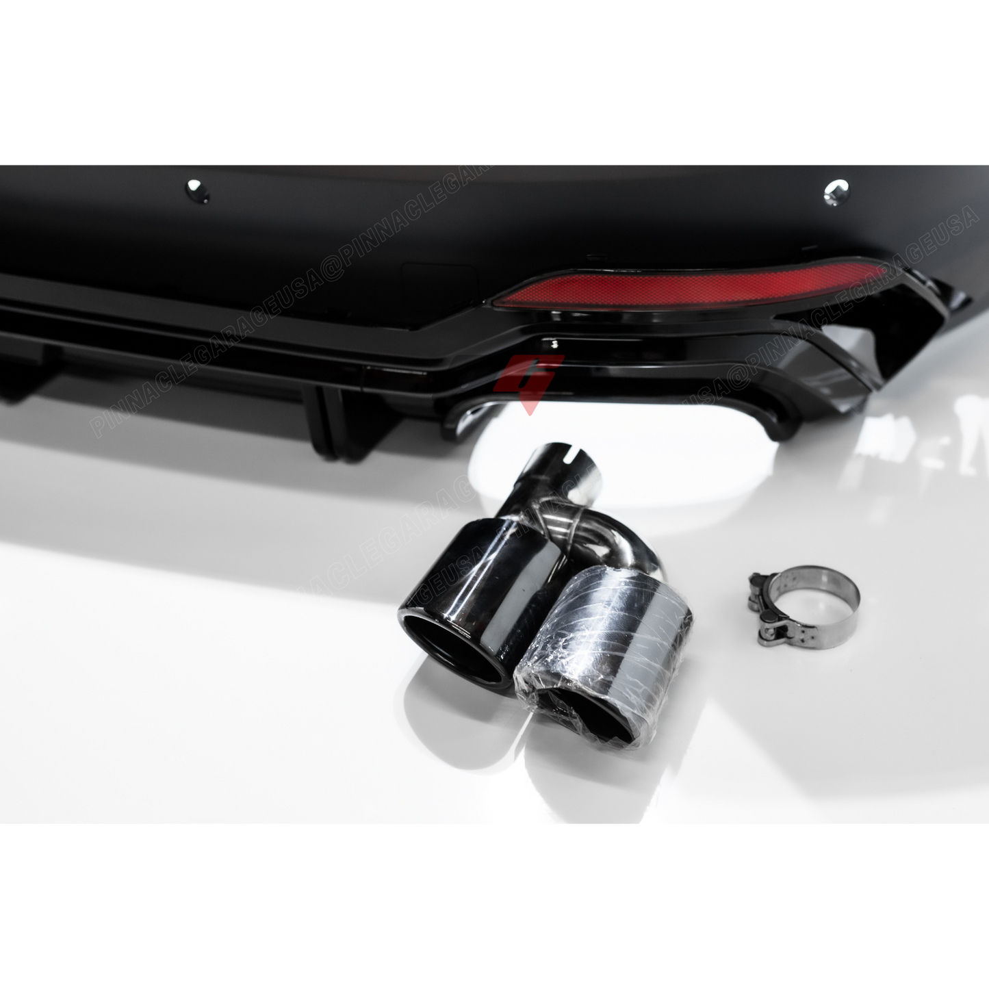 2017-2019 Audi A4, S4 Rear RS4 Style Bumper Cover Conversion w/ Rear Diffuser & Quad Exhaust Tips