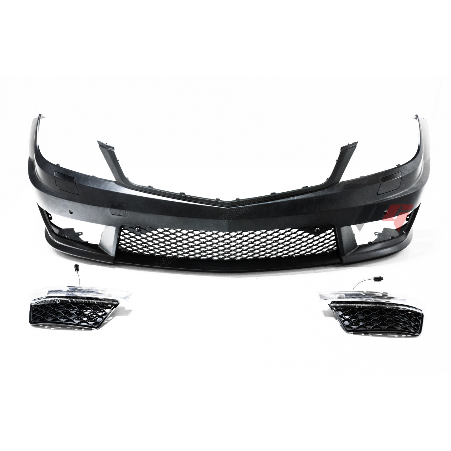 2012-2015 Mercedes Benz W204 C-Class To Amg Style Front Bumper Conversion Kit w/ Fog Lights