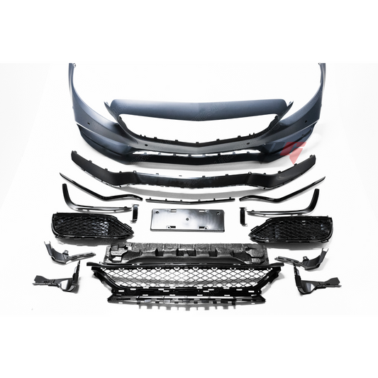 2015-2021 Mercedes Benz W205 C Class, Pre-Facelift C63 AMG Style Front Bumper