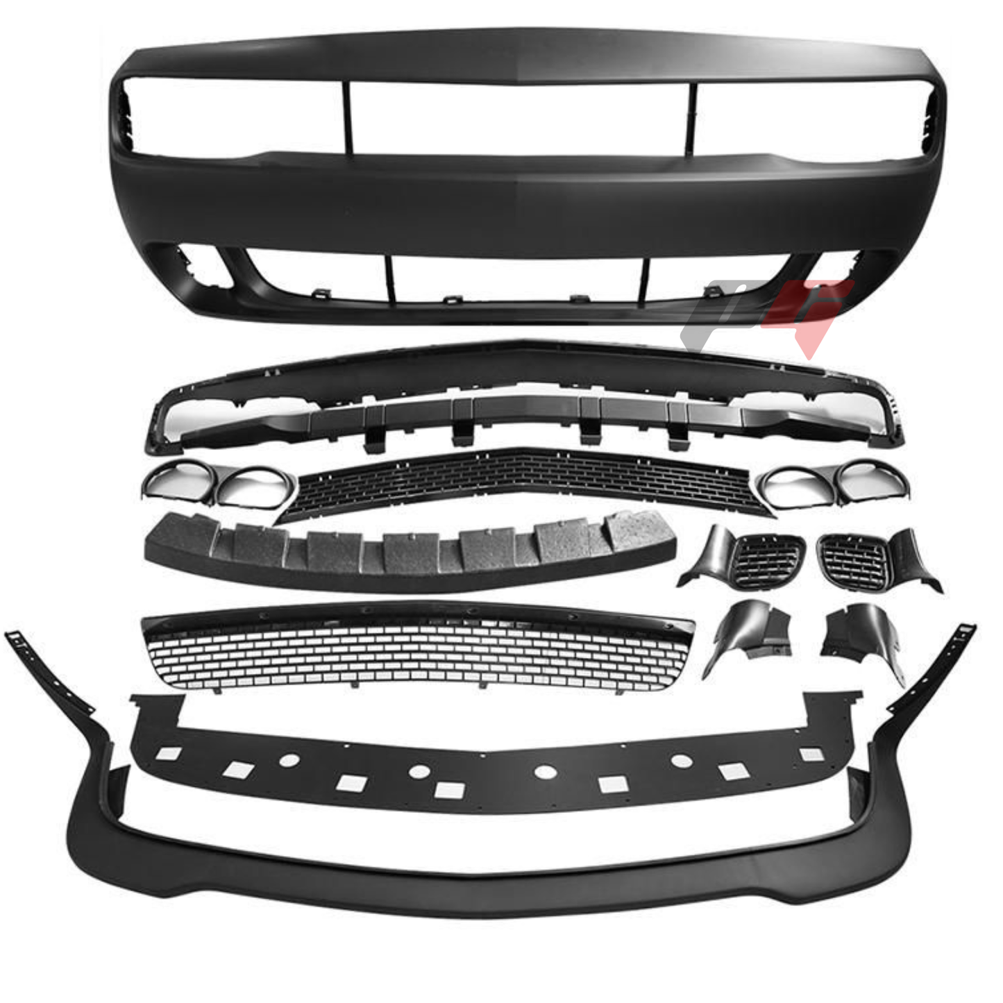 2015-2023 Dodge Challenger Front SRT-8 Hellcat Style Bumper Cover Conversion