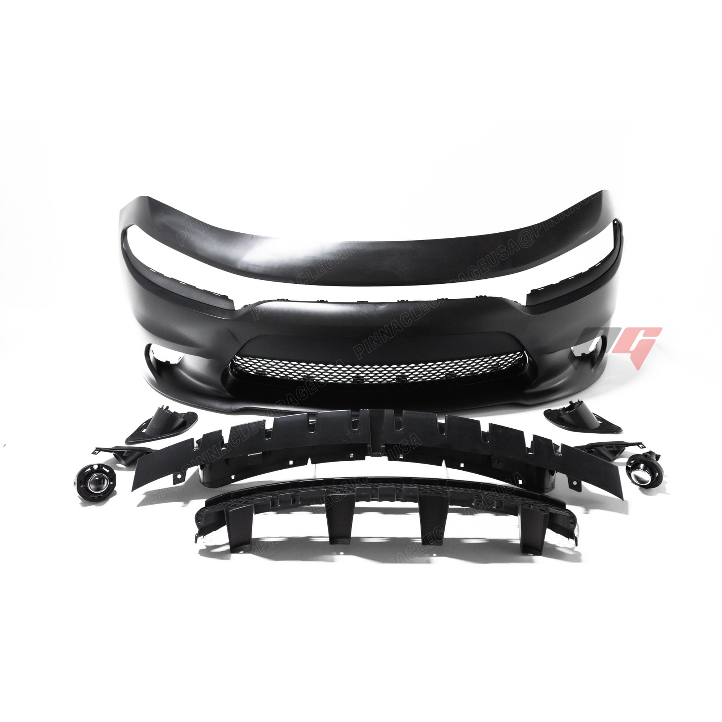 2015-2023 Dodge Charger To SRT Hellcat Style Front Bumper Cover Conversion w/ Fog Lights