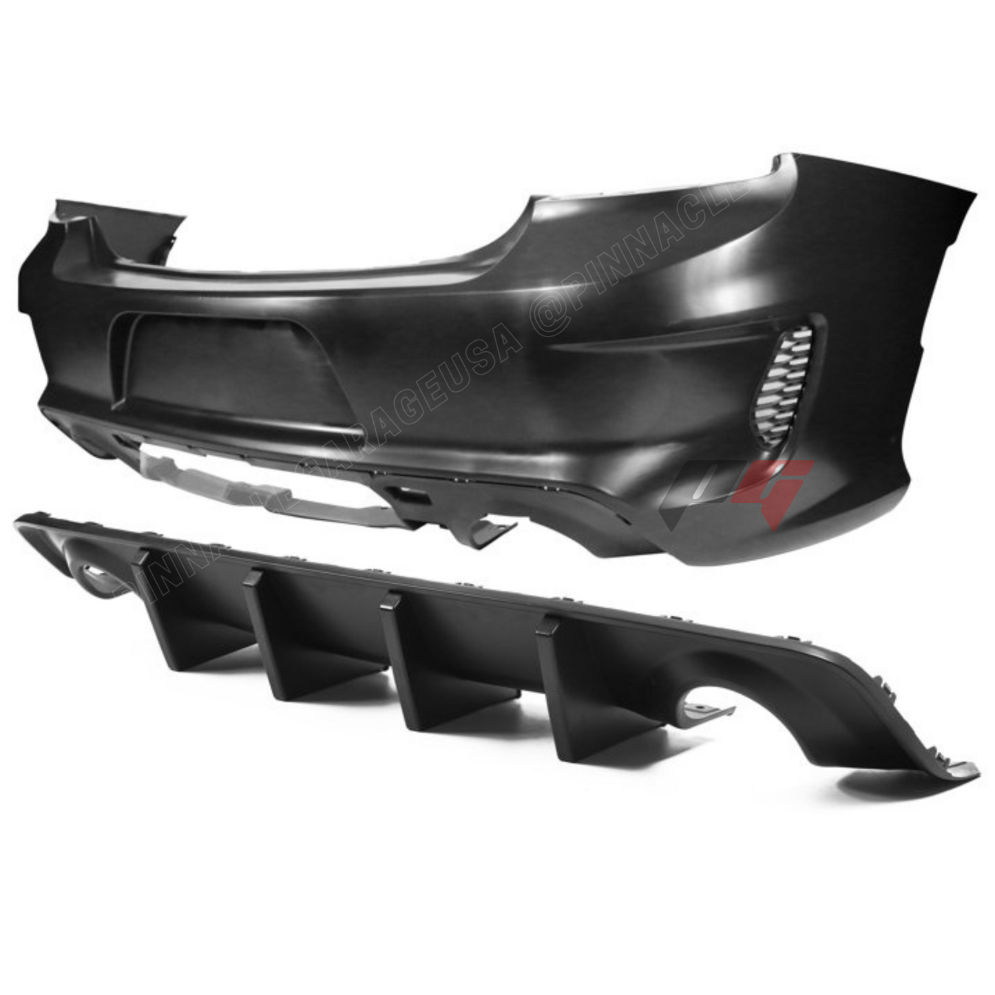 2015-2023 Dodge Charger To SRT Hellcat Style Rear Bumper Cover Conversion w/ Rear Diffuser