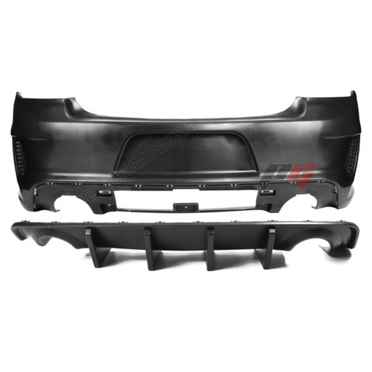 2015-2023 Dodge Charger To SRT Hellcat Style Rear Bumper Cover Conversion w/ Rear Diffuser