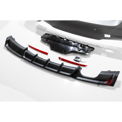 2013-2018 BMW F30 3 Series Rear MTech Style Bumper Cover Conversion