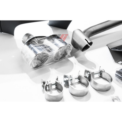 2011-2017 BMW F10 5 Series Rear M5 Style Bumper Cover Conversion w/ Quad Exhaust Tips