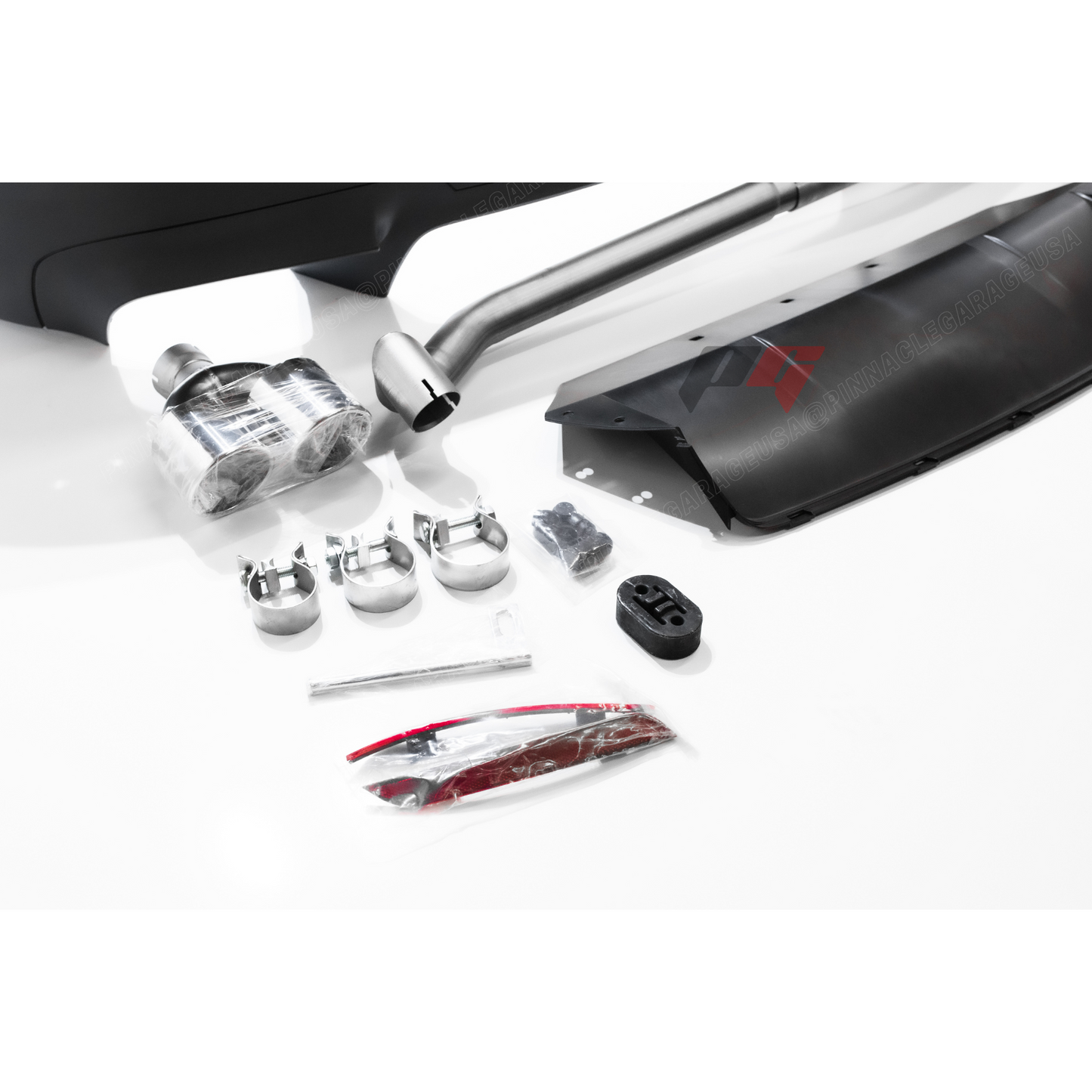 2011-2017 BMW F10 5 Series Rear M5 Style Bumper Cover Conversion w/ Quad Exhaust Tips