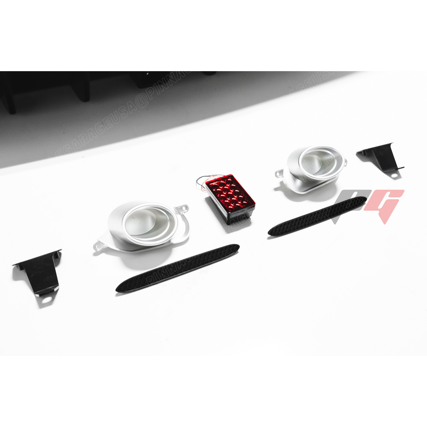 2006-2012 LEXUS PG STYLE ES350 Rear Bumper Cover With Mufflers And 3rd Brake Light