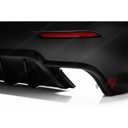 2006-2012 LEXUS PG STYLE ES350 Rear Bumper Cover With Mufflers And 3rd Brake Light