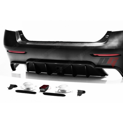 2006-2012 LEXUS PG STYLE ES350 Rear Bumper Cover With Mufflers And 3rd Brake Light