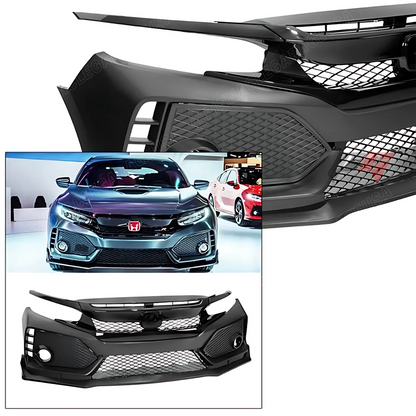 2016-2021 HONDA CIVIC 10th-Gen Type-R Style Front Bumper Conversion
