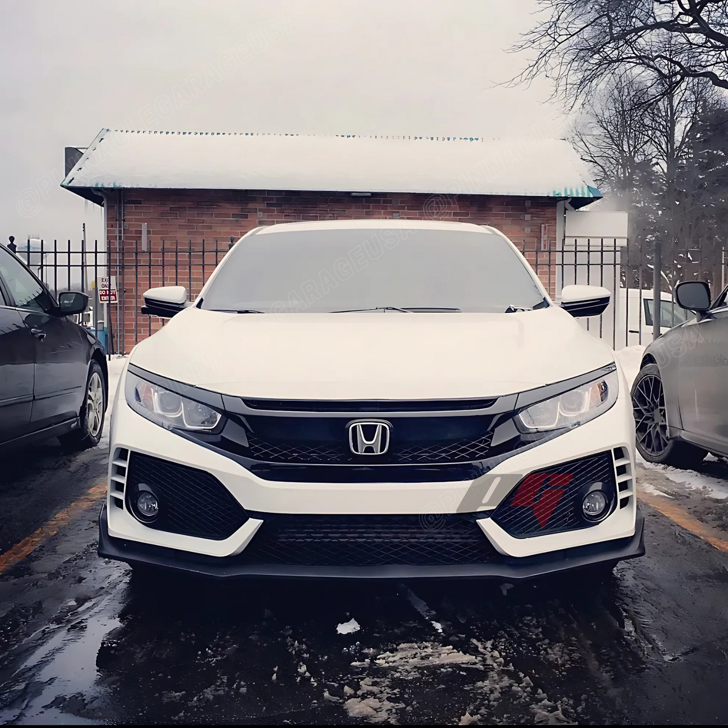 2016-2021 HONDA CIVIC 10th-Gen Type-R Style Front Bumper Conversion