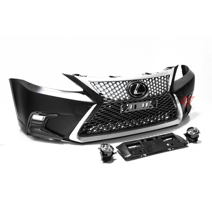 2011-2018 LEXUS CT200H to 2016+ F-Sport Style Front Bumper Conversion Kit w/ Fog Lights